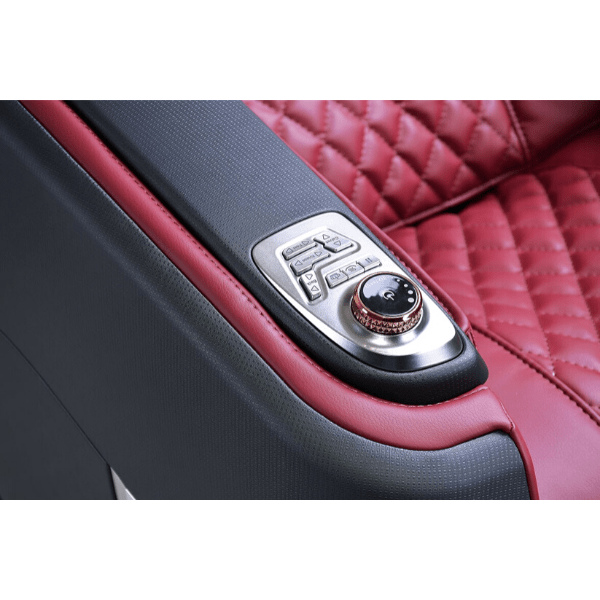 The JPMedics Kumo massage chair features a shortcut panel on the armrest for easy adjustments without the use of the remote. 