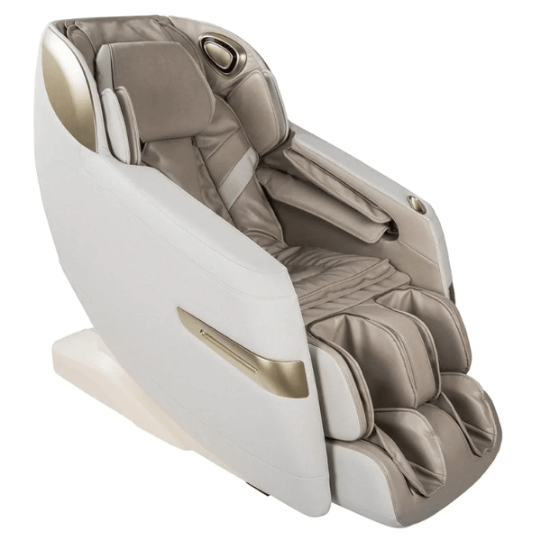 The Titan Quantum 3D Massage Chair comes equipped with 3D rollers, air compression, Bluetooth speakers, and handheld remote. 