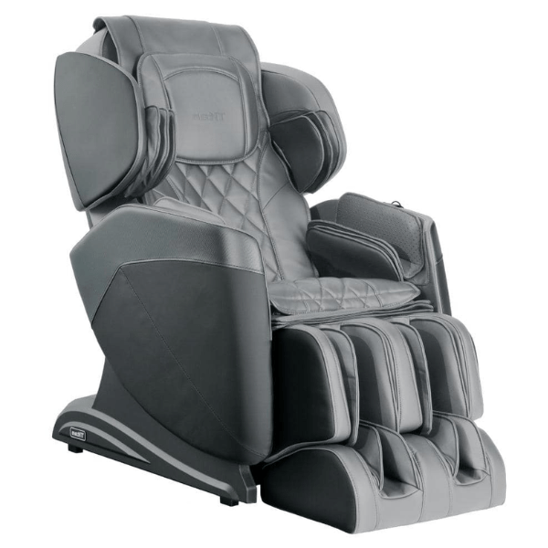 The Titan Optimus 3D massage chair comes with 3D rollers for deep tissue massage, air compression, and is available in black. 
