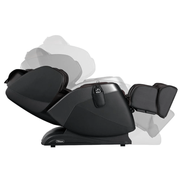 The Titan Optimus 3D massage chair uses zero gravity recline to evenly distribute your body weight and decompress your spine. 