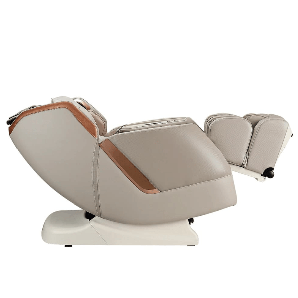 The Titan Pandora Massage Chair uses 2D rollers for full-body therapeutic massage and comes in 3 colors including taupe. 